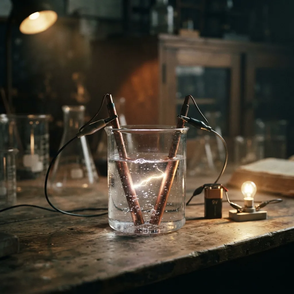 El agua es un excelente conductor de electricidad cuando tiene sales