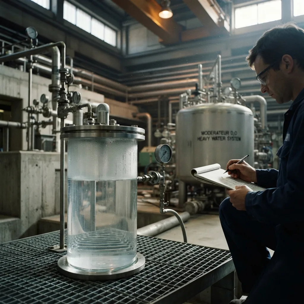 El agua pesada (D₂O) es utilizada en reactores nucleares y tiene propiedades únicas