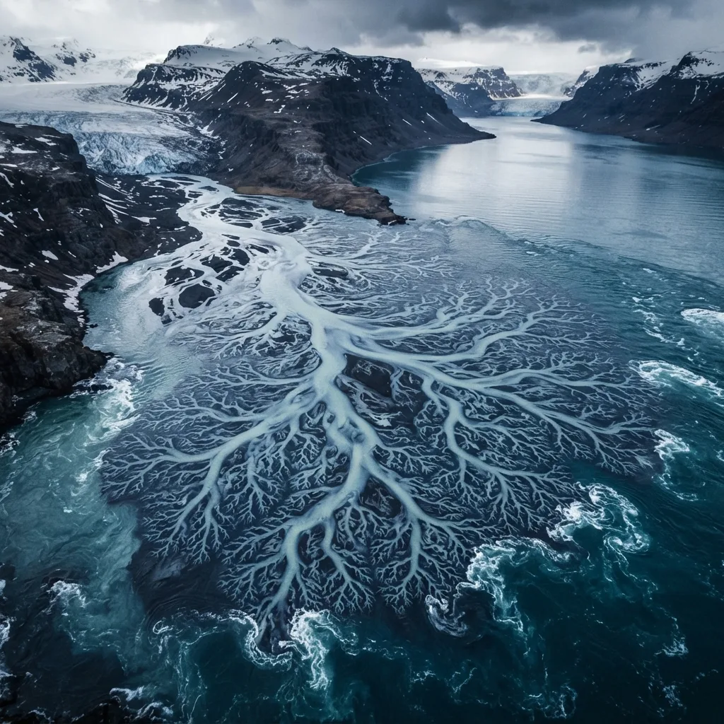 El agua puede autoorganizarse en estructuras fractales