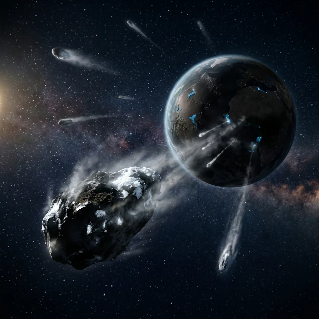 Agua en la Tierra pudo venir de cometas
