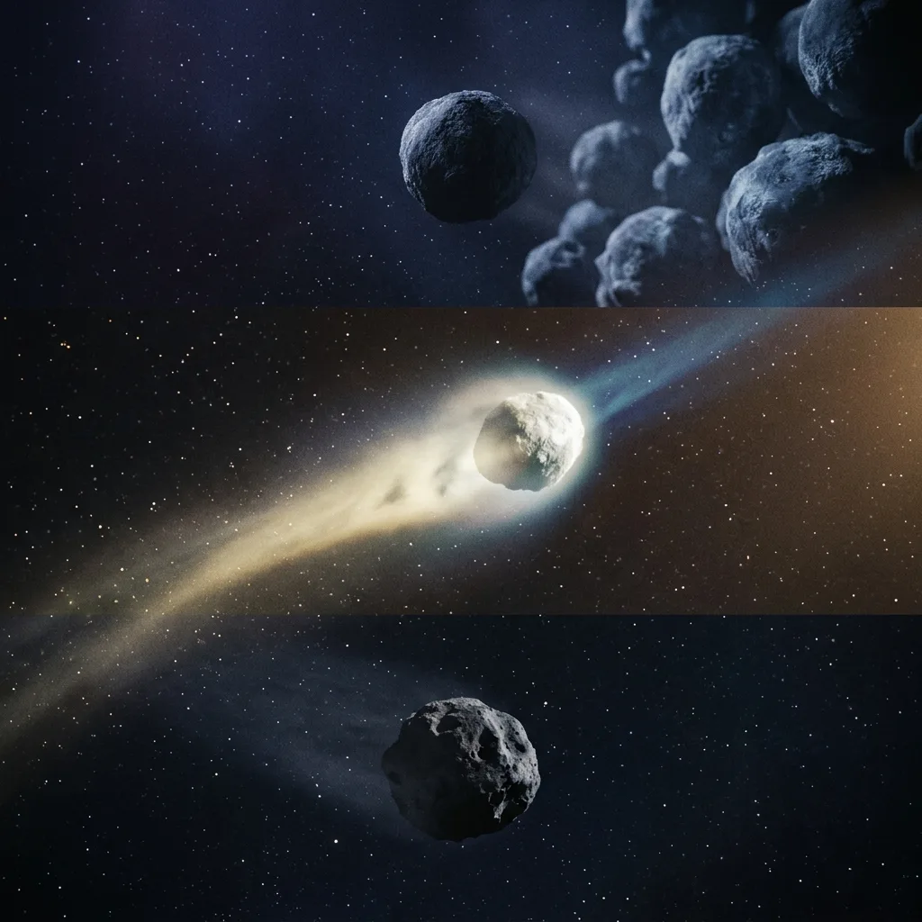 Ciclo de vida de un cometa
