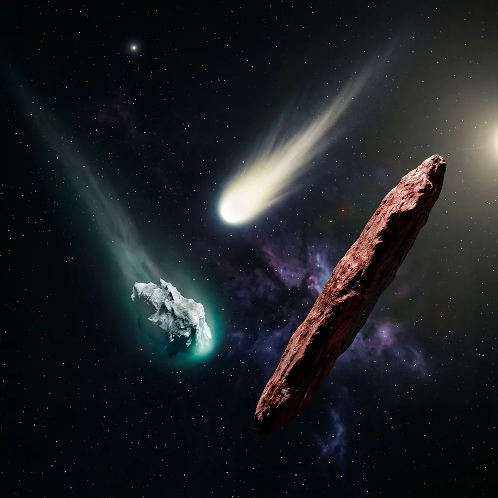 Composición distinta a cometas del Sistema Solar