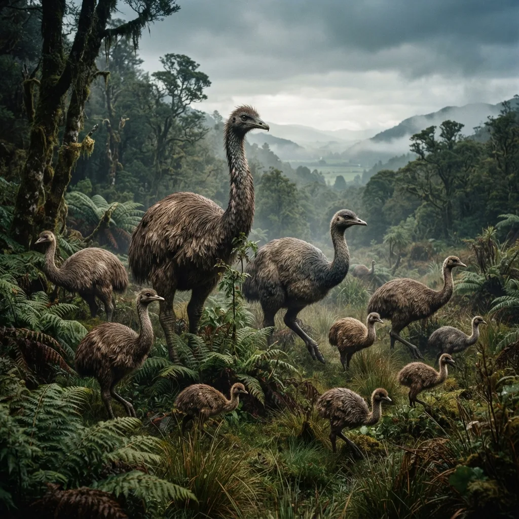 Moas de Nueva Zelanda