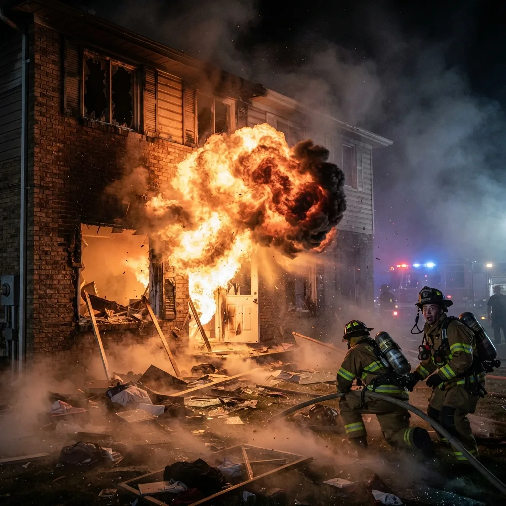 Gases inflamables pueden explotar (flashover, backdraft)