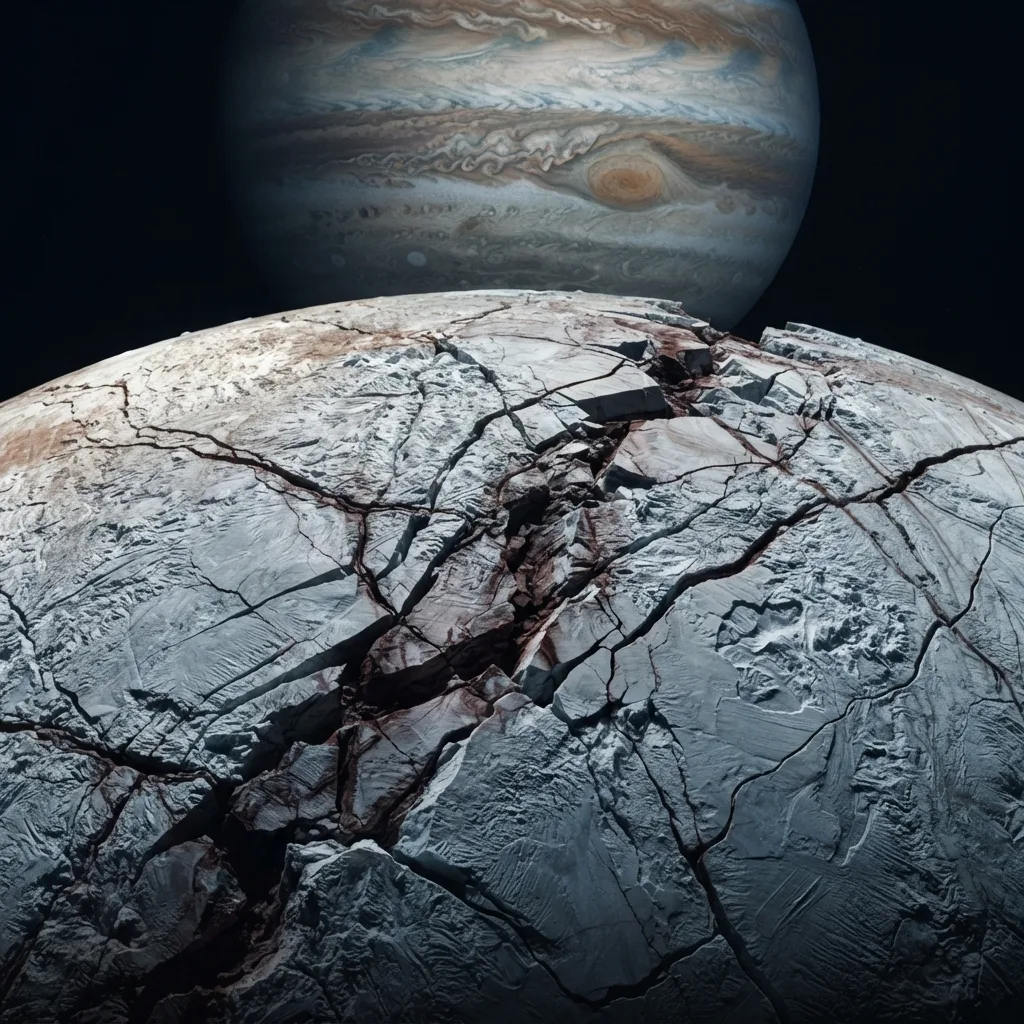 Actividad tectónica en Europa (grietas y líneas)