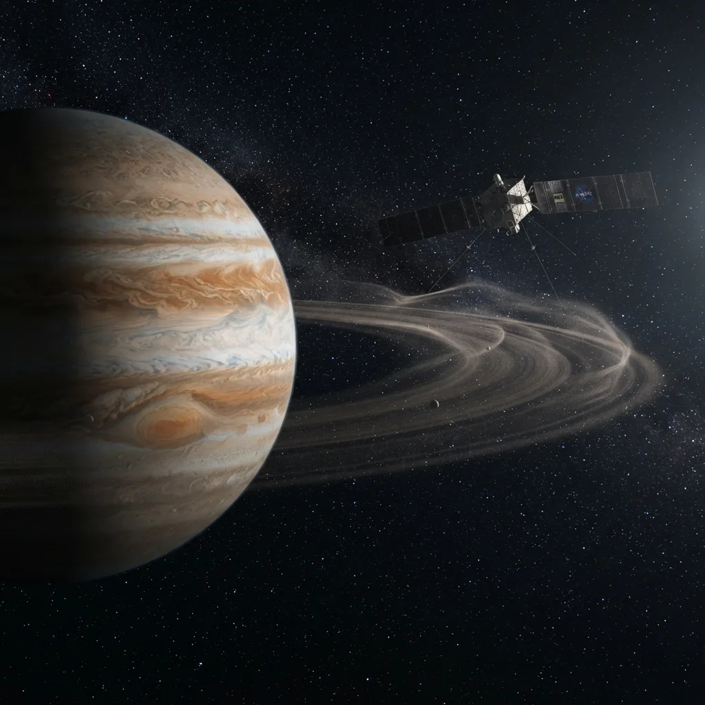 Anillos débiles descubiertos por la sonda Juno