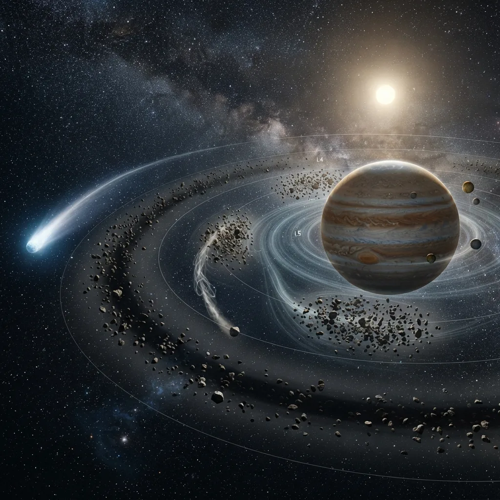 Influencia en las órbitas de asteroides y cometas