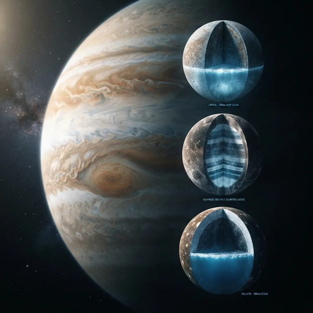 Océanos ocultos bajo el hielo de sus lunas