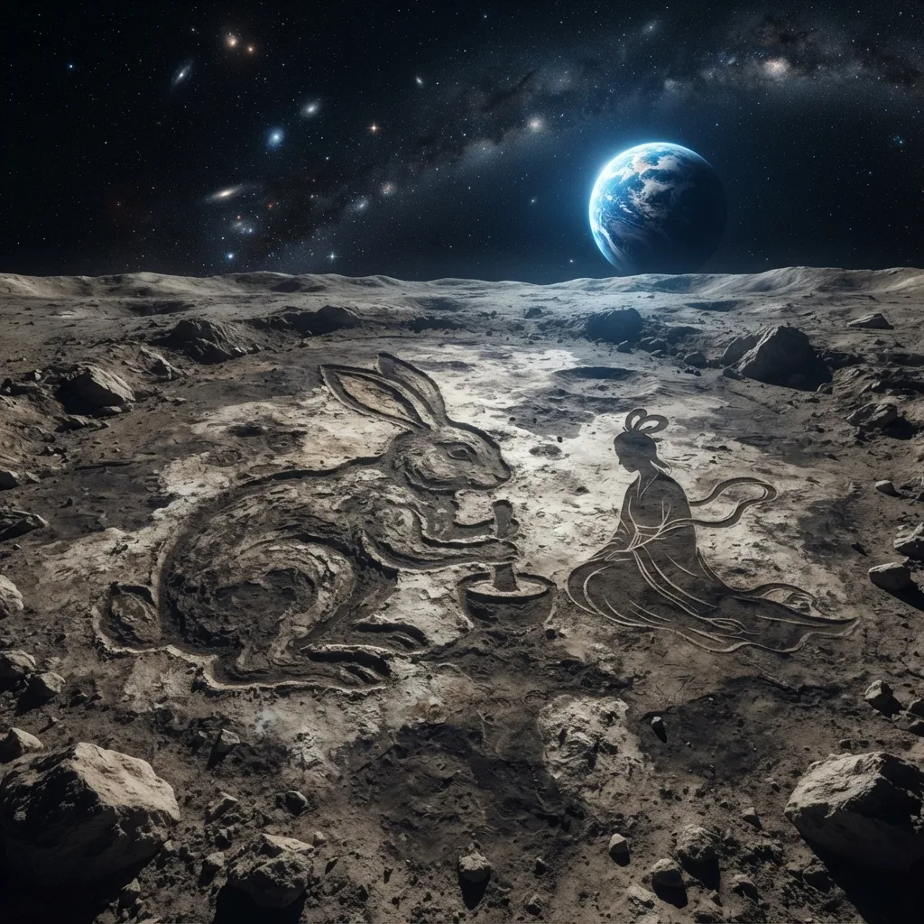 Geoglifo del Conejo en la Luna (Mitología China)