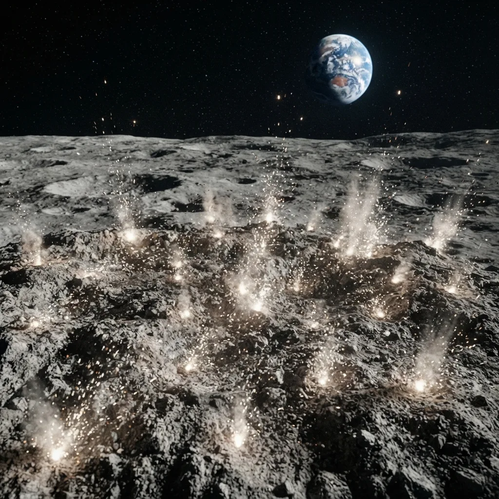 Impactos constantes de micrometeoritos