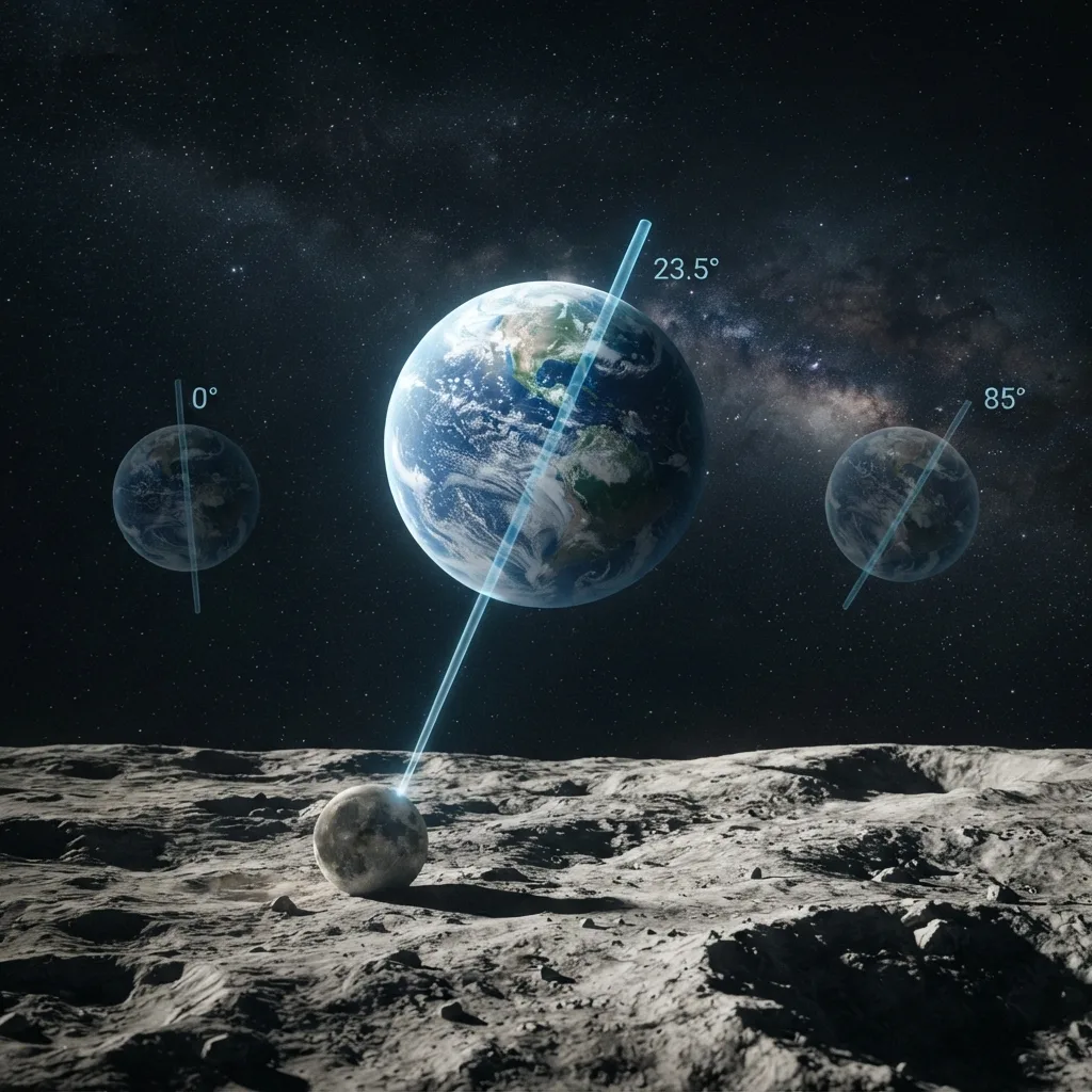 La Luna estabiliza el eje de la Tierra