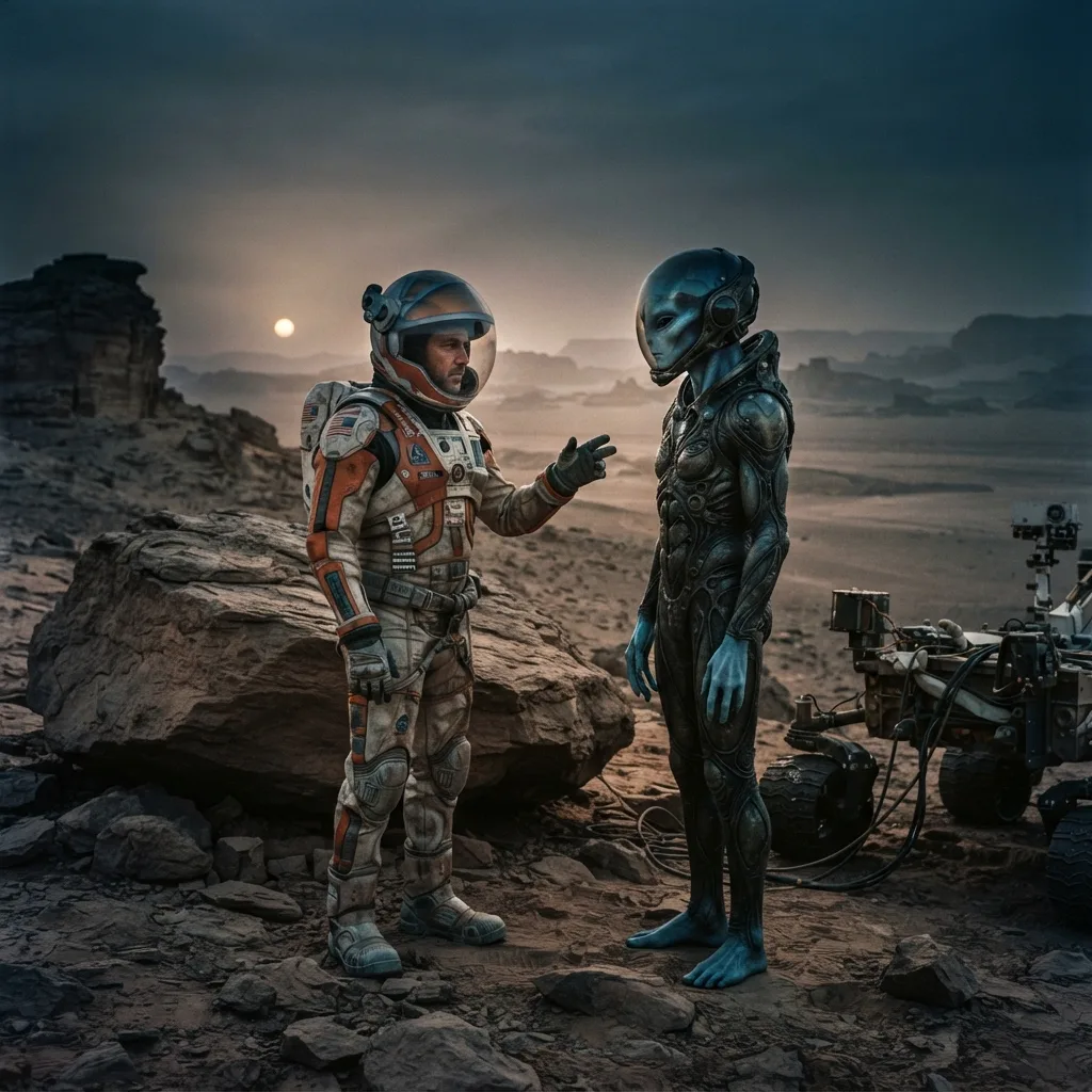 Contactos extraterrestres en Marte