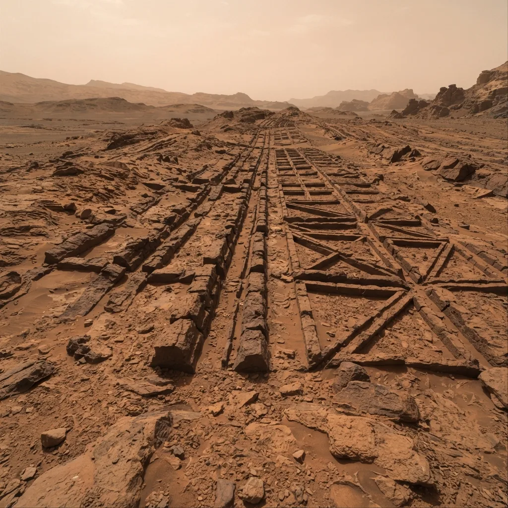 Estructuras alineadas en la superficie