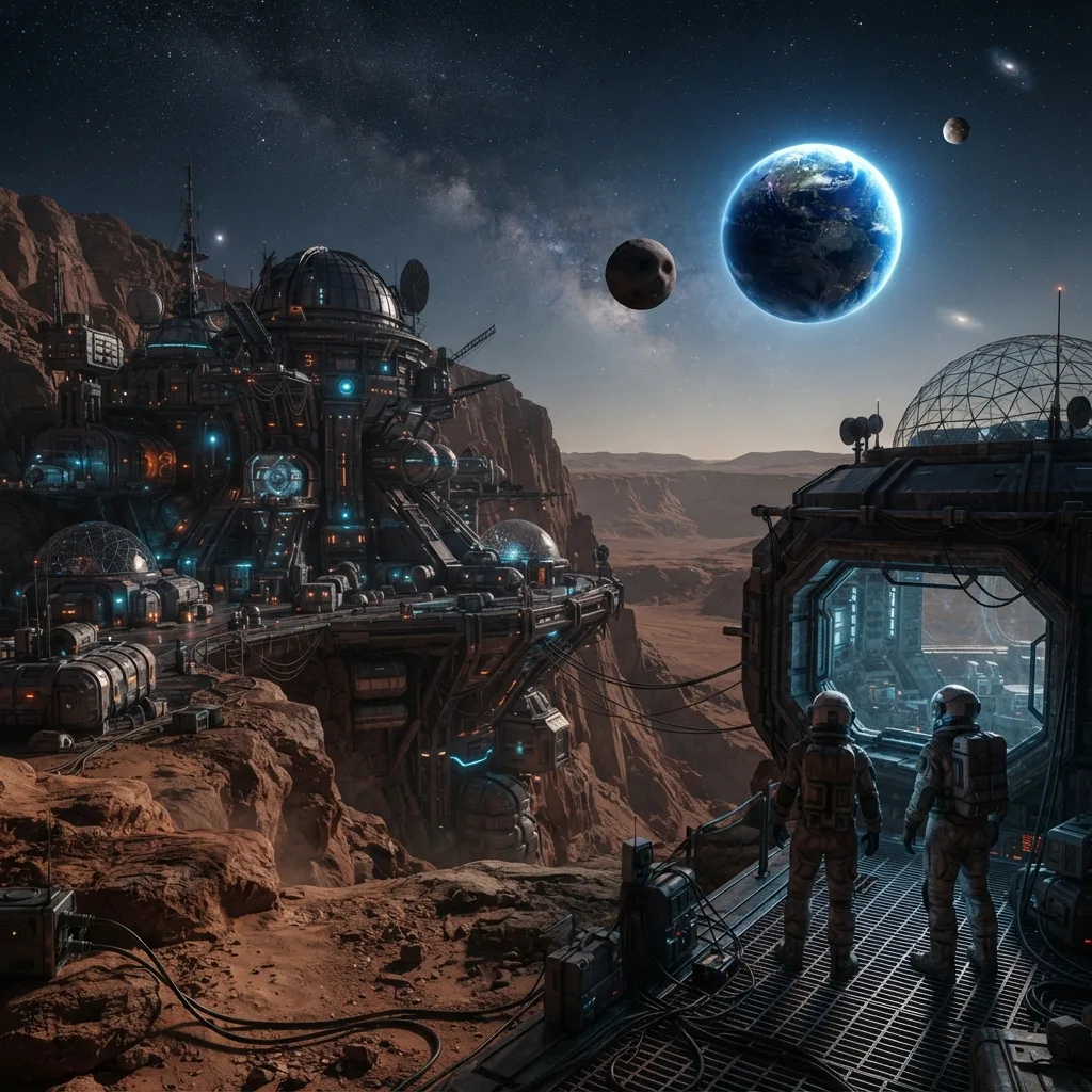 Marte como estación de control para la Tierra