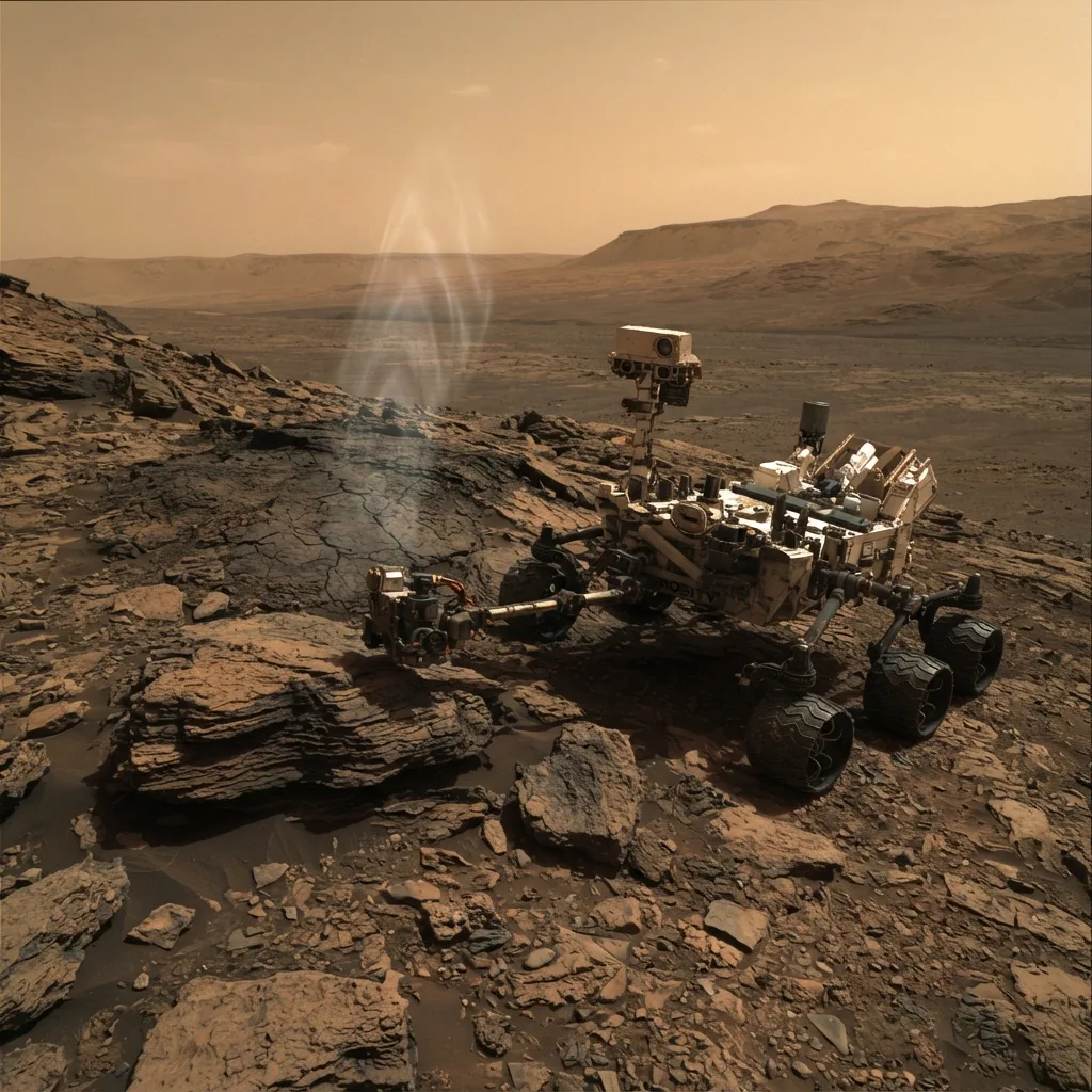 Metano detectado intermitentemente