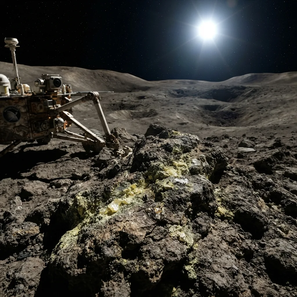 Rocas con alto contenido de azufre detectadas por espectrometría