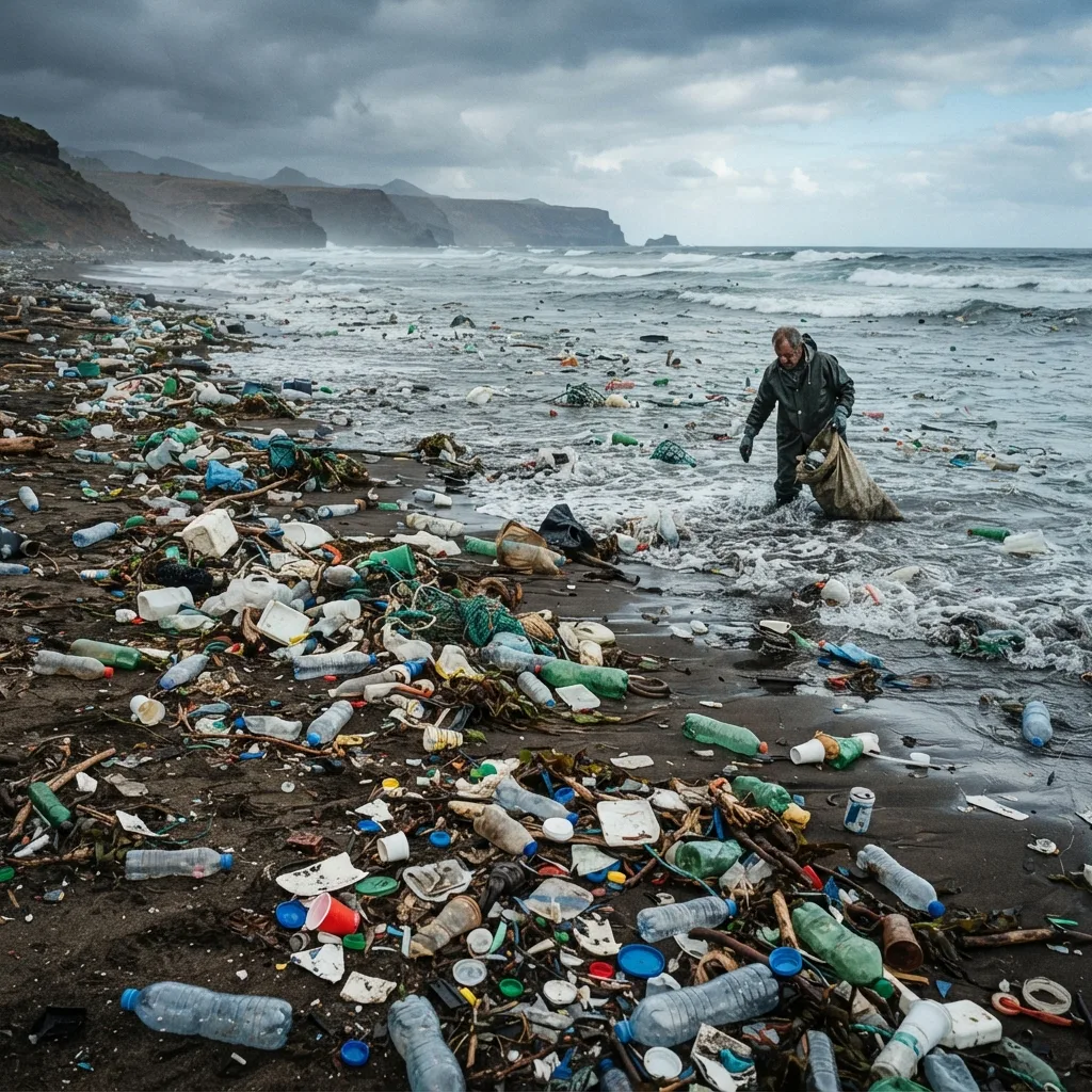 Contaminación en playas y océanos