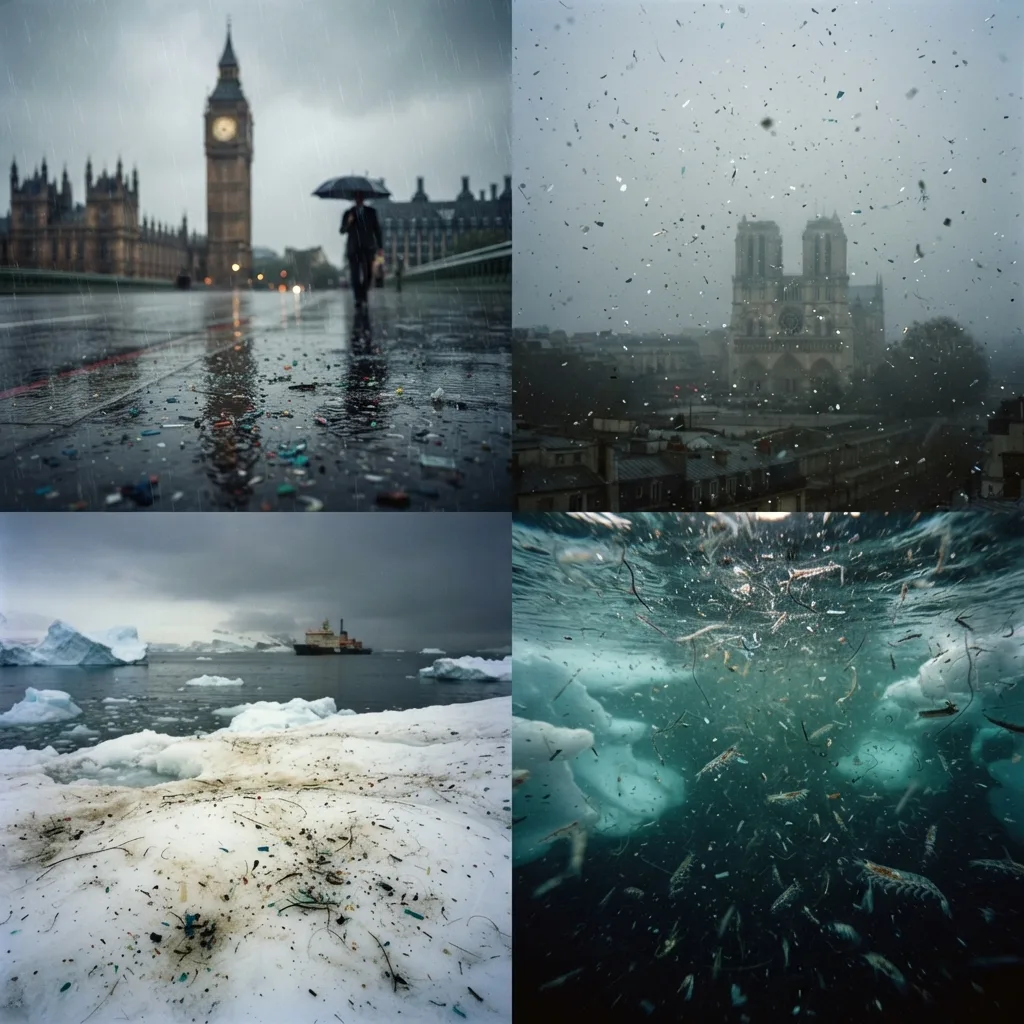 En lluvia, aire, hielo y agua