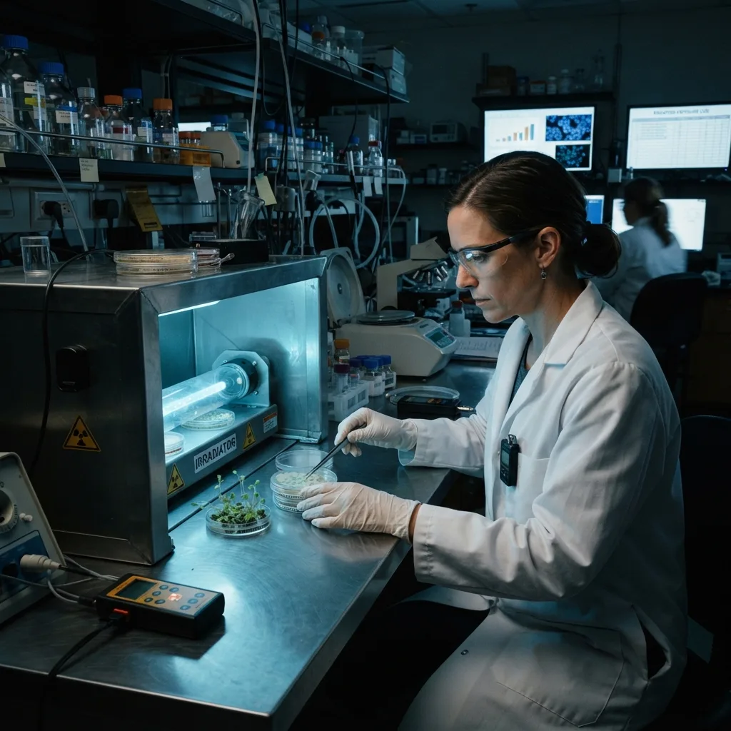 Biología sintética modificada con radiación
