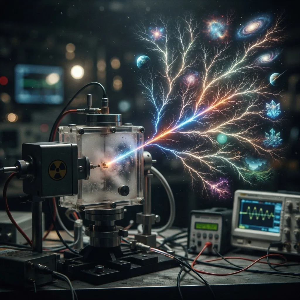 Universos paralelos por efectos cuánticos de radiación