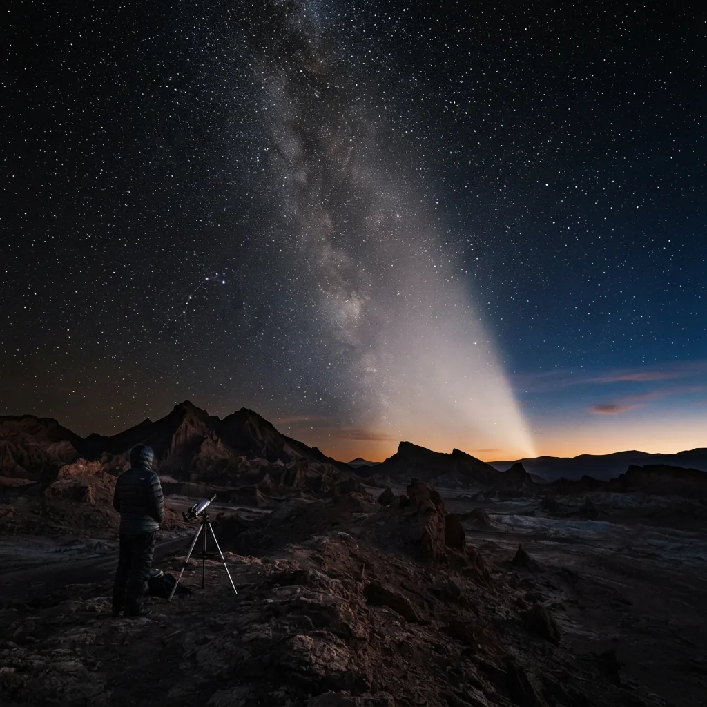 El brillo zodiacal antes del amanecer