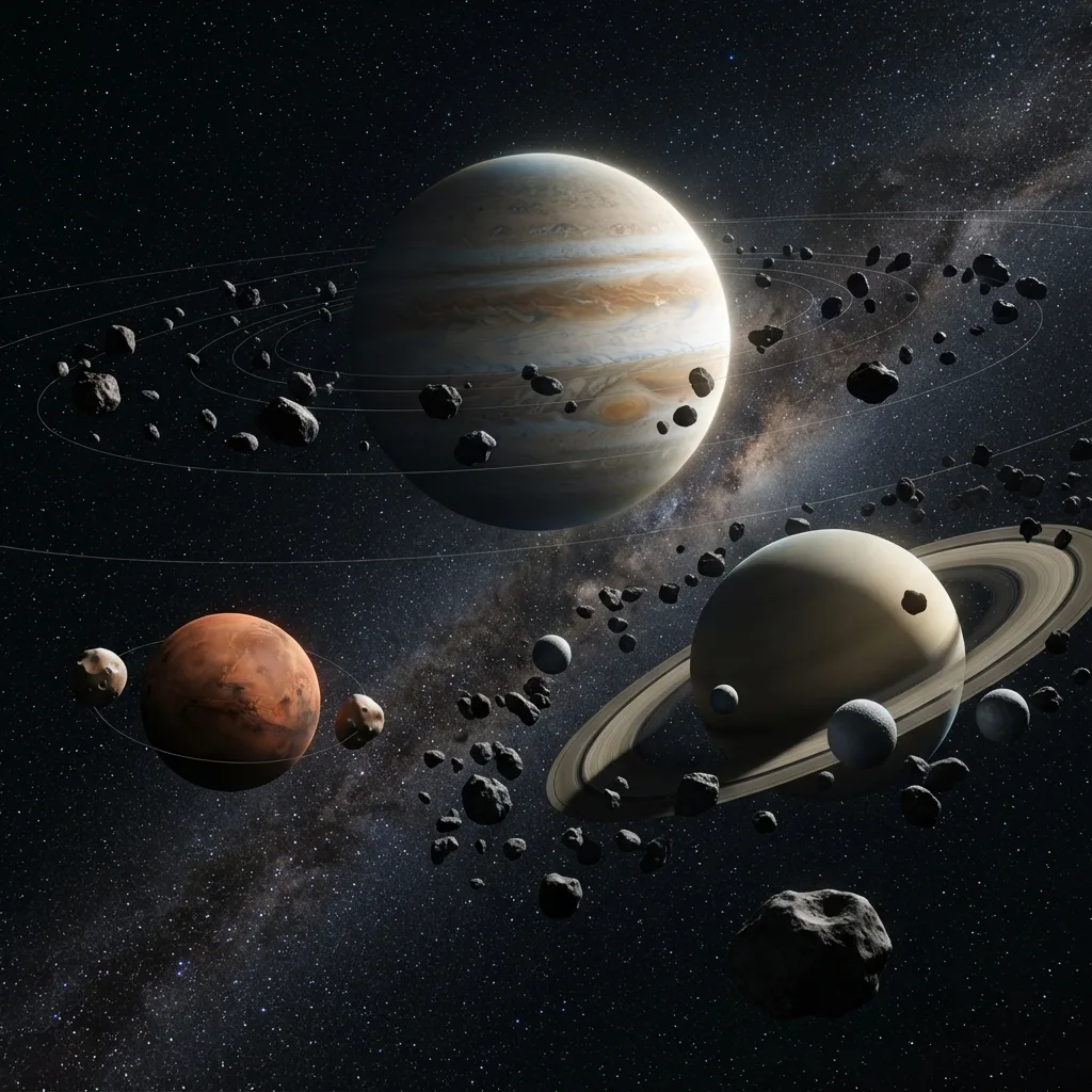 Lunas pequeñas capturadas por los planetas