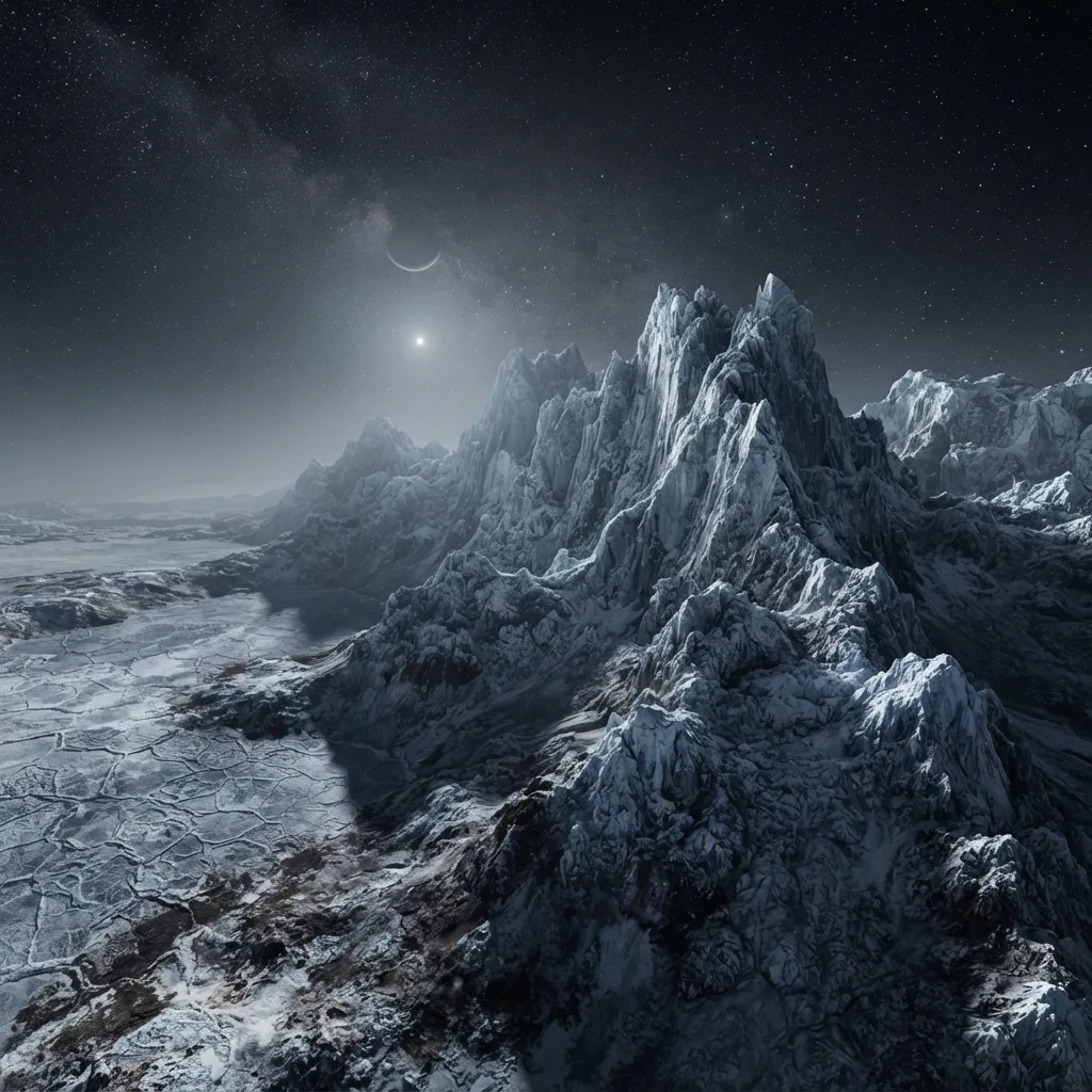 Plutón tiene montañas de hielo