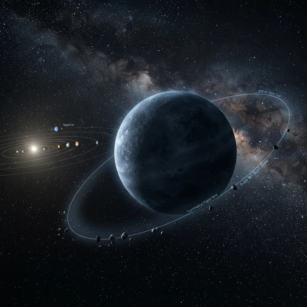 Posible Planeta 9 en el Sistema Solar