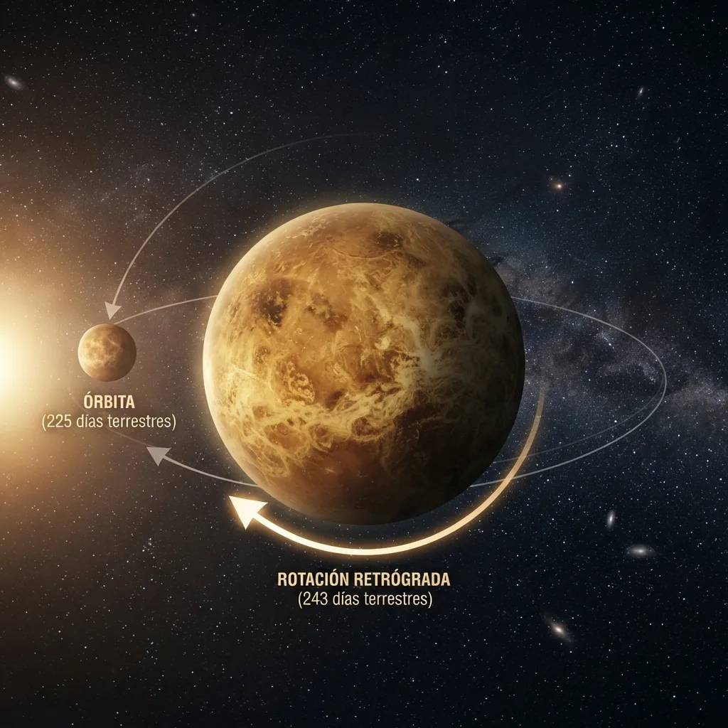 Venus tiene el día más largo