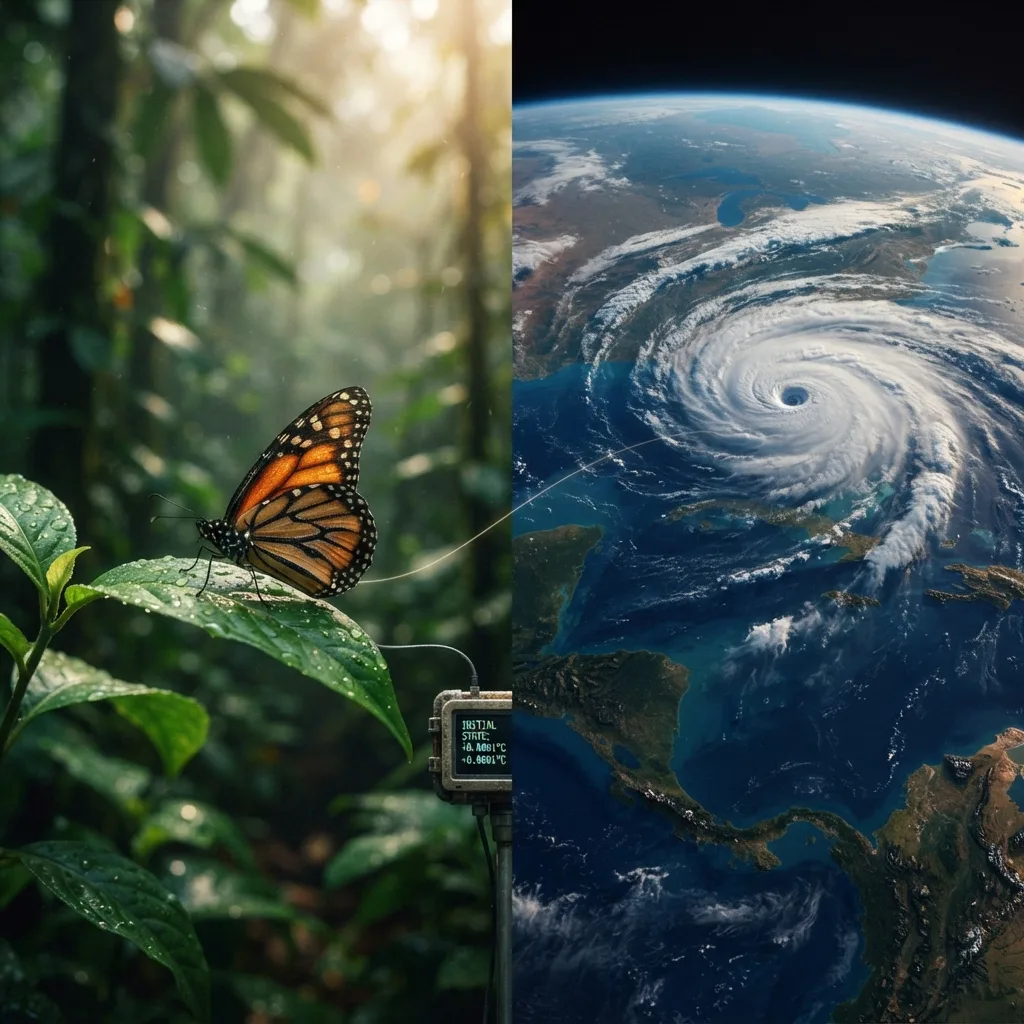 Efecto mariposa: pequeños cambios causan grandes efectos