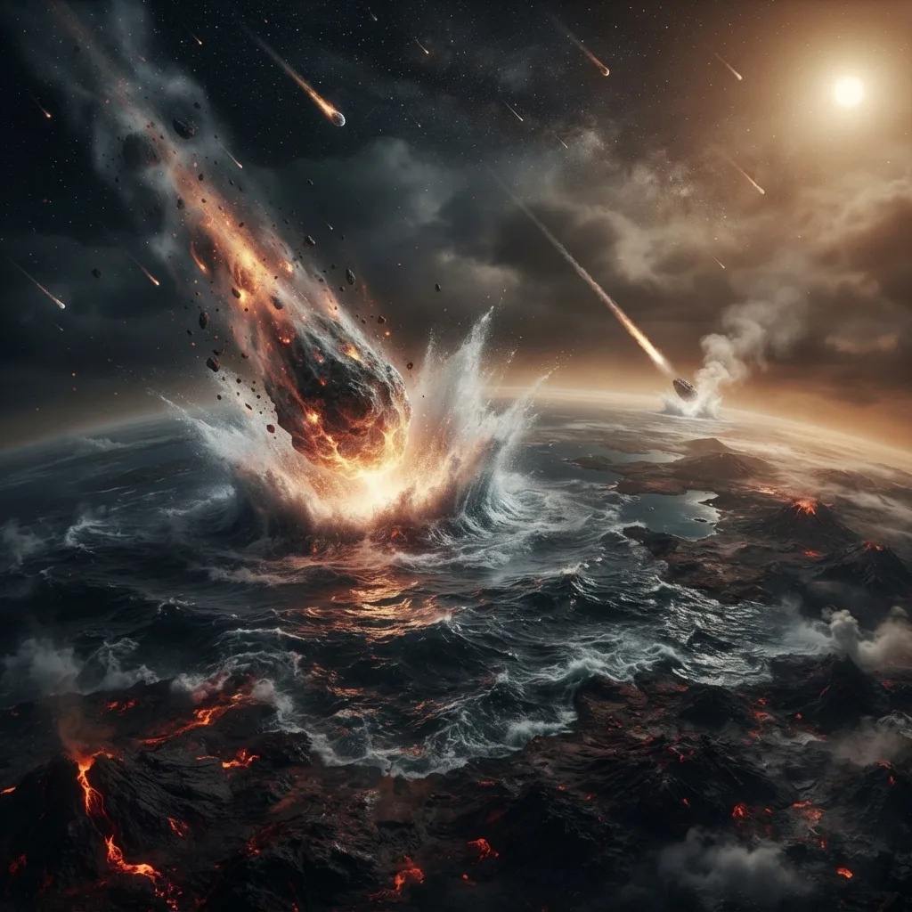 El agua pudo venir del espacio (cometas y asteroides)