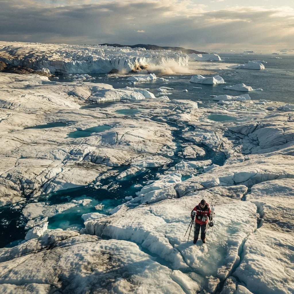 La capa de hielo de Groenlandia se está derritiendo