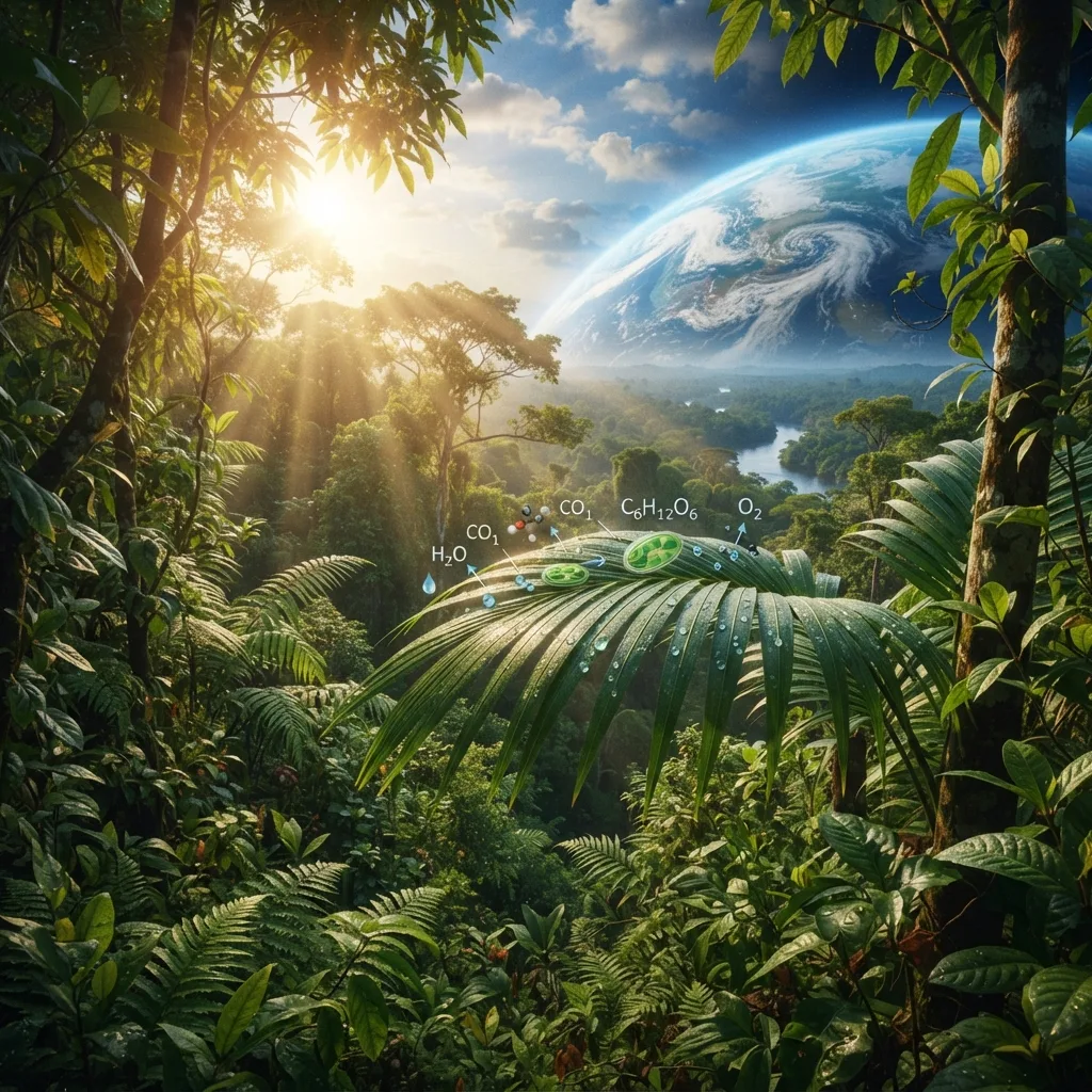 La fotosíntesis sustenta casi toda la vida