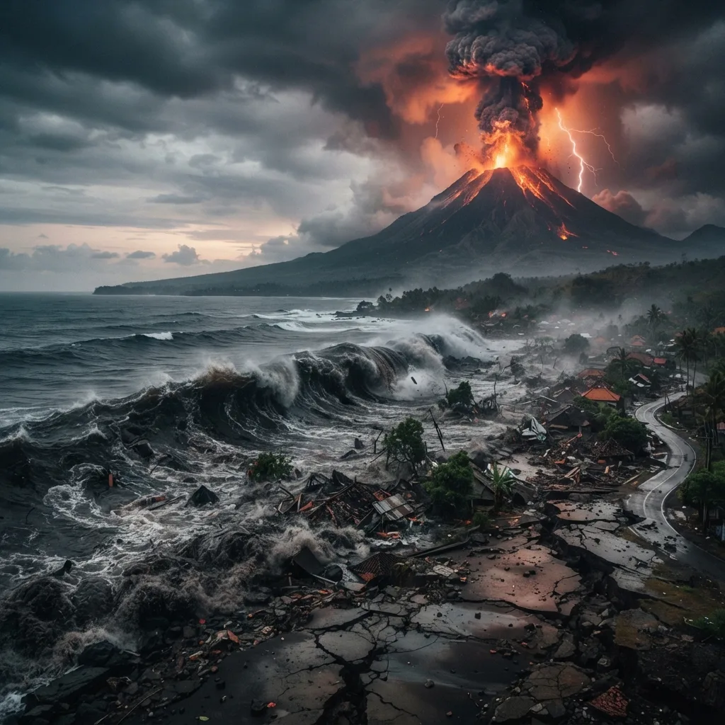 Terremotos, volcanes y tsunamis: fuerzas naturales activas