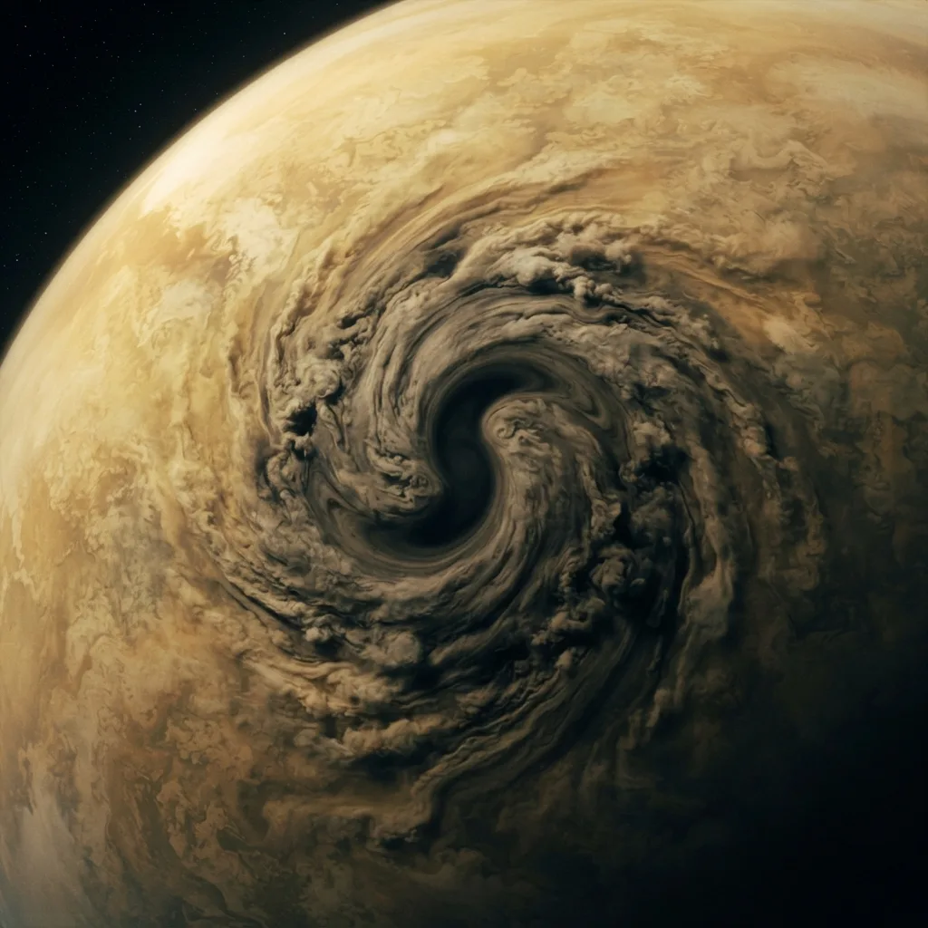 Los "vórtices polares" de Venus