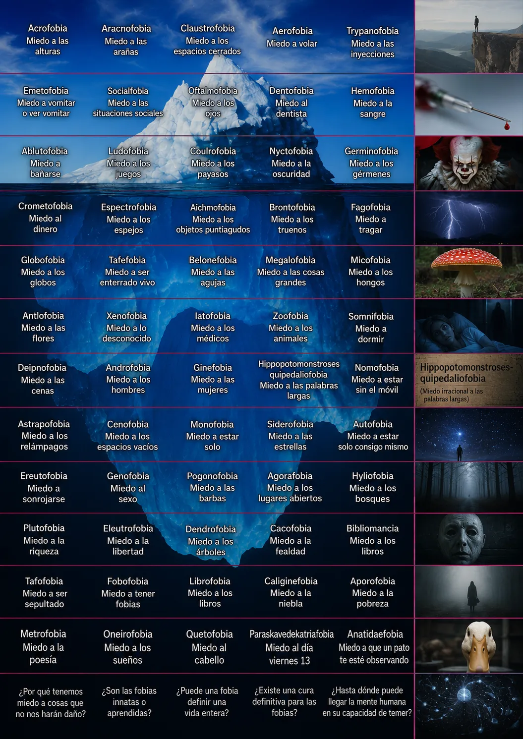 Iceberg de Fobias
