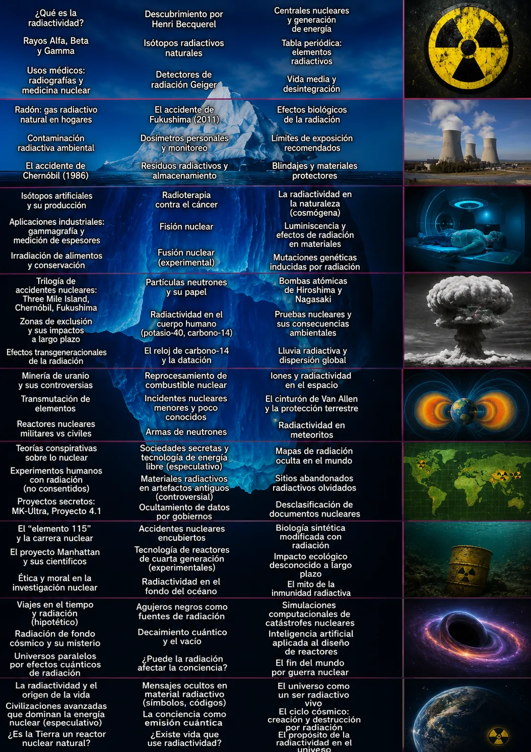 Iceberg de la Radiactividad